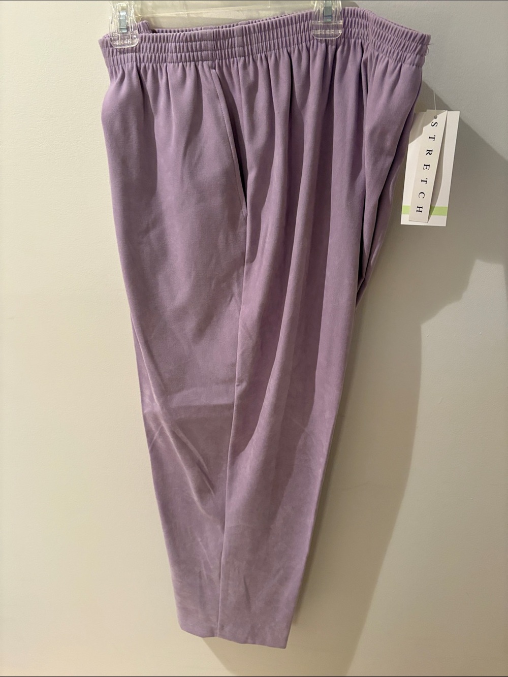 Alfred Dunner Lavender Elastic-Waist Pull-On Trousers